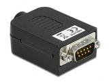 Delock 66264 Adaptador D-Sub De 9 Pines Macho Al Bloque De Terminales 10 Pines Con Carcasa