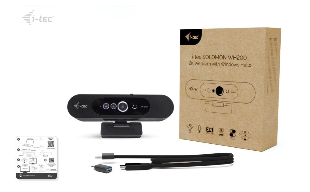 Webcam  I-Tec Solomon Wh200 2k  With Windows Hello