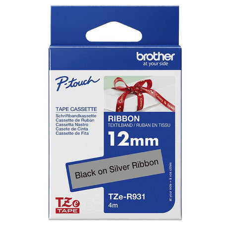 EAN 4977766802383 - Brother TZE-R931 cinta para impresora de etiquetas Negro sobre plata imagen 3