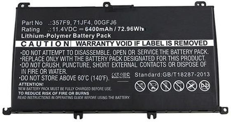 EAN 5706998636973 - CoreParts MBXDE-BA0053 refacción para laptop Batería imagen 3