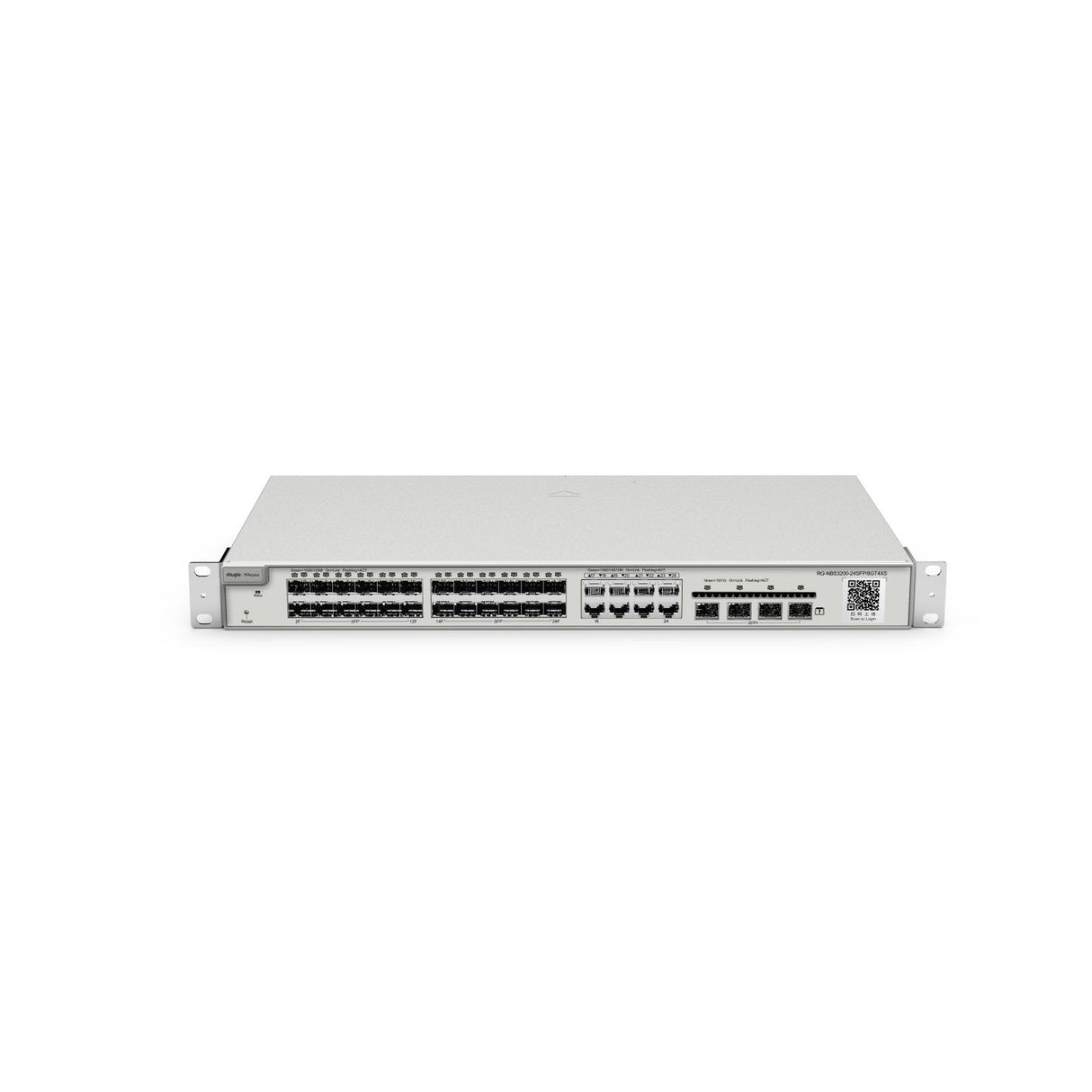 Reyee 24-Port Sfp L2 Managed 10g Switch, 24  Sfp Slots, 8 Gigabit Rj45 Combo Ports, 4 *10g Sfp+ Slo