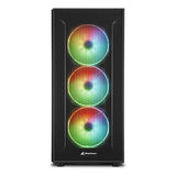 Caja Pc Sharkoon Tg6m Atx 2xusb3.0 2xusb2.0 Sin Fuente Rgb