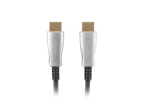 EAN 5901969440881 - Lanberg CA-HDMI-20FB-0100-BK cable HDMI 10 m HDMI tipo A (Estándar) Negro, Plata imagen 5