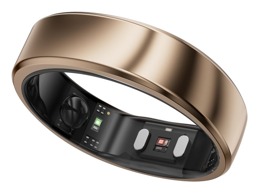 Ringconn Smart Ring Gen2 Air Für Frauen Und Männer - Schlaf- Und Fitness Tracking Wearable - Herzfrequenz - Dünengold Grösse 12