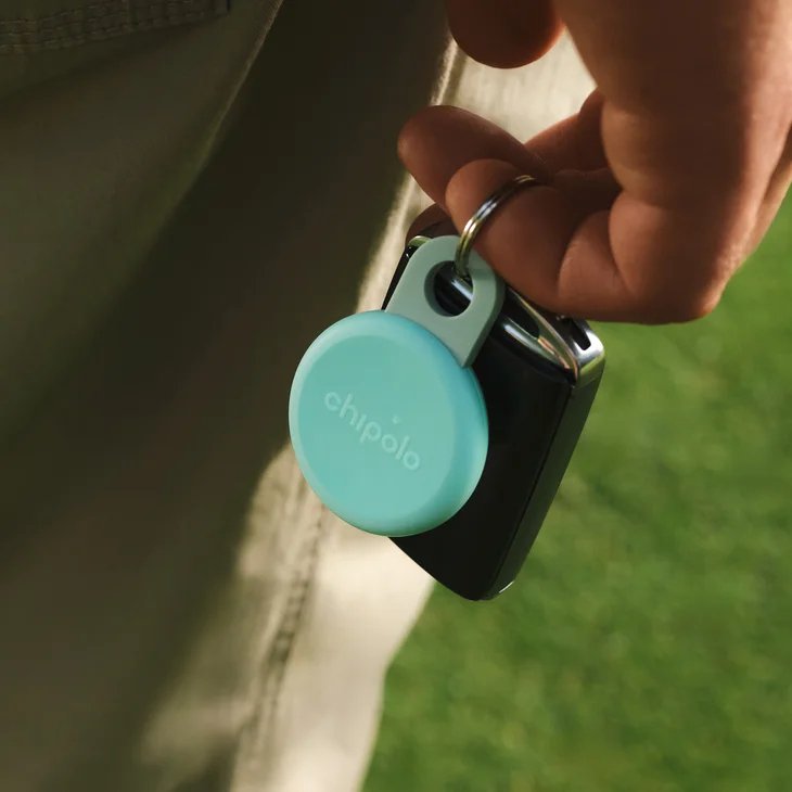 Chipolo Loop  Rechargeable Tracking Tag Compatible With Apple Find My On Iphone Or Find Hub  (Mint)