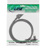 Cable Inline Displayport 1.4, 8k4k, En Ángulo Hacia Arriba, Negro/Dorado, 3 M