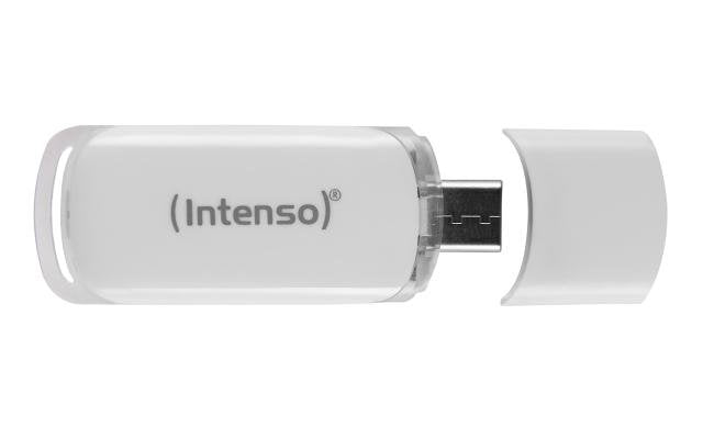 Pendrive Intenso Flash Line 128 Gb Usb Tipo C 3.2 Gen 1 (3.1 Gen 1) Blanco