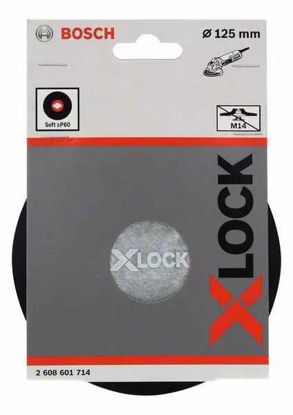 Bosch Almohadilla De Respaldo X-Lock, Suave, Ø 125 Mm 2608601714