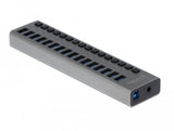 Delock 63739 Hub Usb 3.0 Superspeed Con 16 Puertos + Conmutador