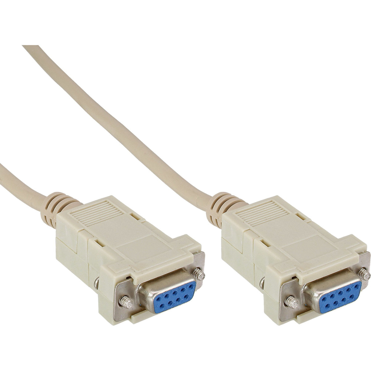 Cable De Módem Nulo Inline De 9 Pines Hembra A Hembra Con Abrazadera De 2 M