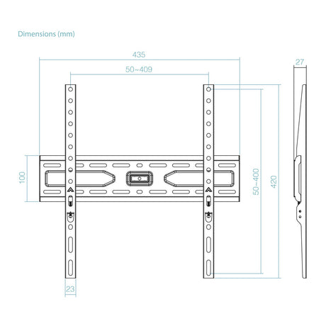 EAN 8433281017030 - TooQ LP1030F-B soporte para TV 190,5 cm (75") imagen 6