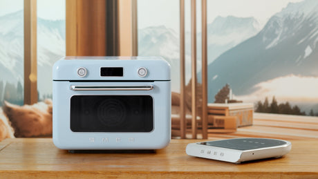 EAN 8017709333874 - Smeg COF01PBEU horno de vapor Pequeño Azul Botones, Giratorio imagen 21