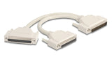 Adapter Y-Cable Splitter D-Sub 37 Pin Stecker Zu 2 X D-Sub 37 Pin Buchse Mit Schrauben 30 Cm