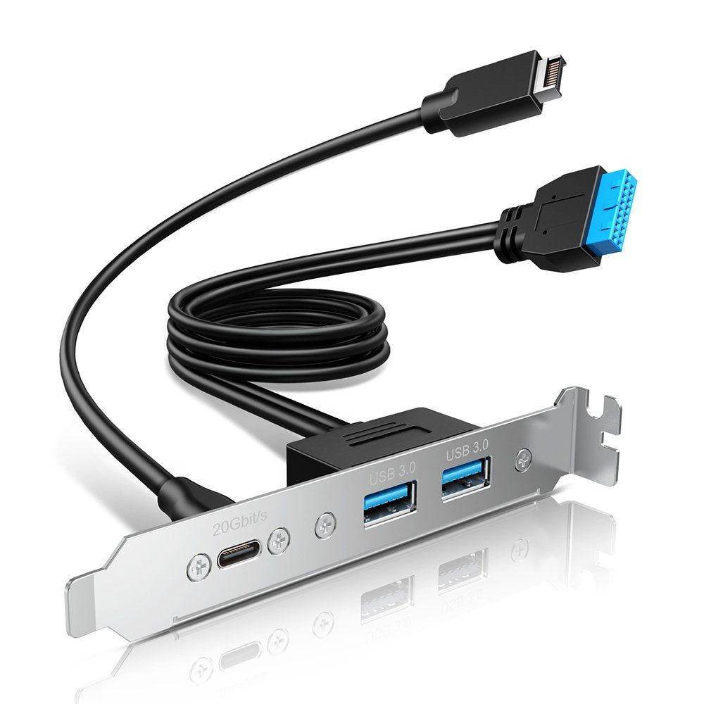 Grisgear Multi Pci Blende 1x Usb-C, 2x Usb-A
