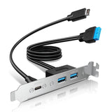 Grisgear Multi Pci Blende 1x Usb-C, 2x Usb-A