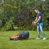 EAN 5035048682838 - Black & Decker BEMW481BH cortadora de césped Cortacésped manual Corriente alterna Negro, Naranja imagen 2