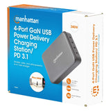 Manhattan 4-Port Gan Usb Power Delivery-Lademation 240w