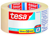 Tesa Standard Cinta De Pintor 50mm X 50m - Fabricada En Papel - Libre De Disolventes - No Deja Residuos