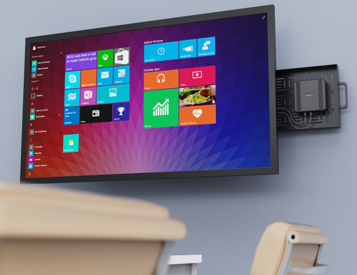 Montaje De Pared Para Pantalla Con Deslizamiento De Alta Resistencia Se Adapta A Pantallas De 47 A 90" Con Tamaños Vesa De Hasta 800 X 600 Inclinación De 5 Grados Adecuado Para Paneles Planos Interactivos O Pantallas Brazos Se Aseguran Firm
