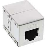 Adaptador Inline Cat.6 De Metal Blindado 2x Rj45 Hembra A Hembra