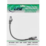 Cable De Red Inline S/Ftp Pimf Cat.8.1 Libre De Halógenos 2000mhz Negro 0.25m