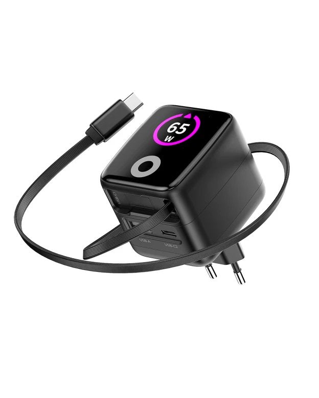 Mobile Origin 65w Gan Charger Pw3 Usb-C Ret. Cable 65cm+Usb-A