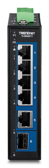 Trendnet 6-Port Indumr. 2.5g Din-Rail Switch With 10g Ports