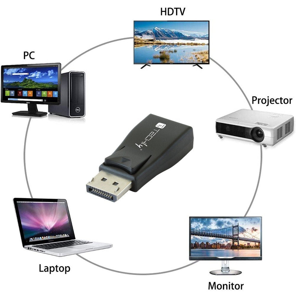 Techly Display Port A Vga Adaptador