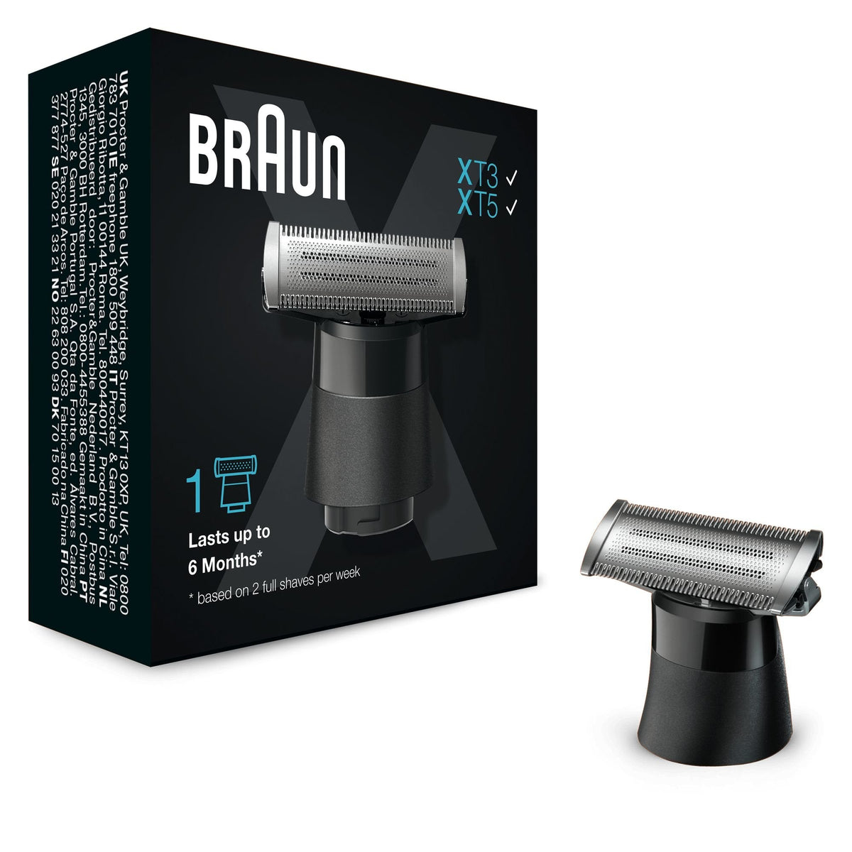 Repuesto Del Afeitadora Braun Serie Xt10 Compatible Con Las Series Xt5200 Y Xt5100