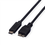 EAN 7611990131730 - ROLINE 11.02.9006 cable USB USB 3.2 Gen 1 (3.1 Gen 1) 1 m USB C Micro-USB B Negro imagen 1