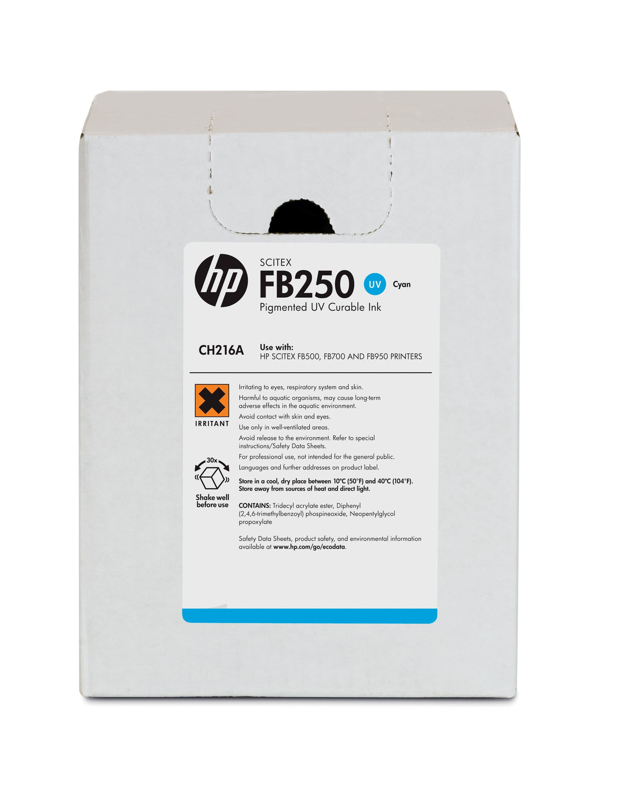 EAN 883585984497 - HP FB250 3-liter Cyan Scitex Ink Cartridge cabeza de impresora imagen 1
