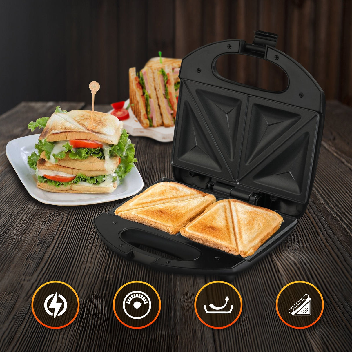 Extralink Smart Life Sandwich Maker Sj-22, 750w