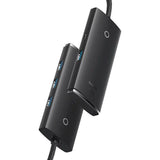 Baseus Lite Series Usb-A To X4 Usb-A 3.0 Hubb - Black