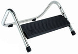 Wedo Reposapiés Trittboy Glanzvernickeltes Acero Tubo, Plástico Negro, Chrom