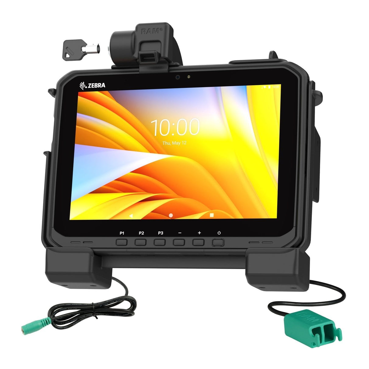 Ram©Power + Dual Usb Locking  Dock For Zebra Et6x