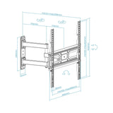 Tooq Soporte Pared Pantallas 32-55" Gira/Incli - Negro