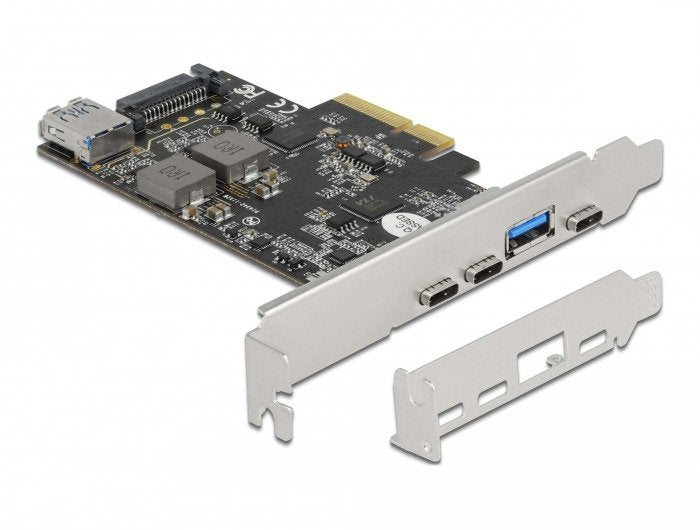 Delock 90060 Tarjeta Y Adaptador De Interfaz Interno Usb 3.2 Gen 2 (3.1 Gen 2), Controlador Usb Pcie, Usb 3.2 Gen 2 (3.1 Gen 2), Perfil Bajo, Pci 3.0, Sata De 15 Pines, 10 Gbit/S