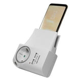 Logilink Usb-A Charger, 10.5 W, 2-Port, 2x Usb-A, 1x Cee 7 3, Charging Cradle, Blanco