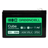 Green Cell Agm Vrla 12v 12ah Maintenance-Free Battery For Cash Registers, Toys, Cameras (151x98.5x95mm)
