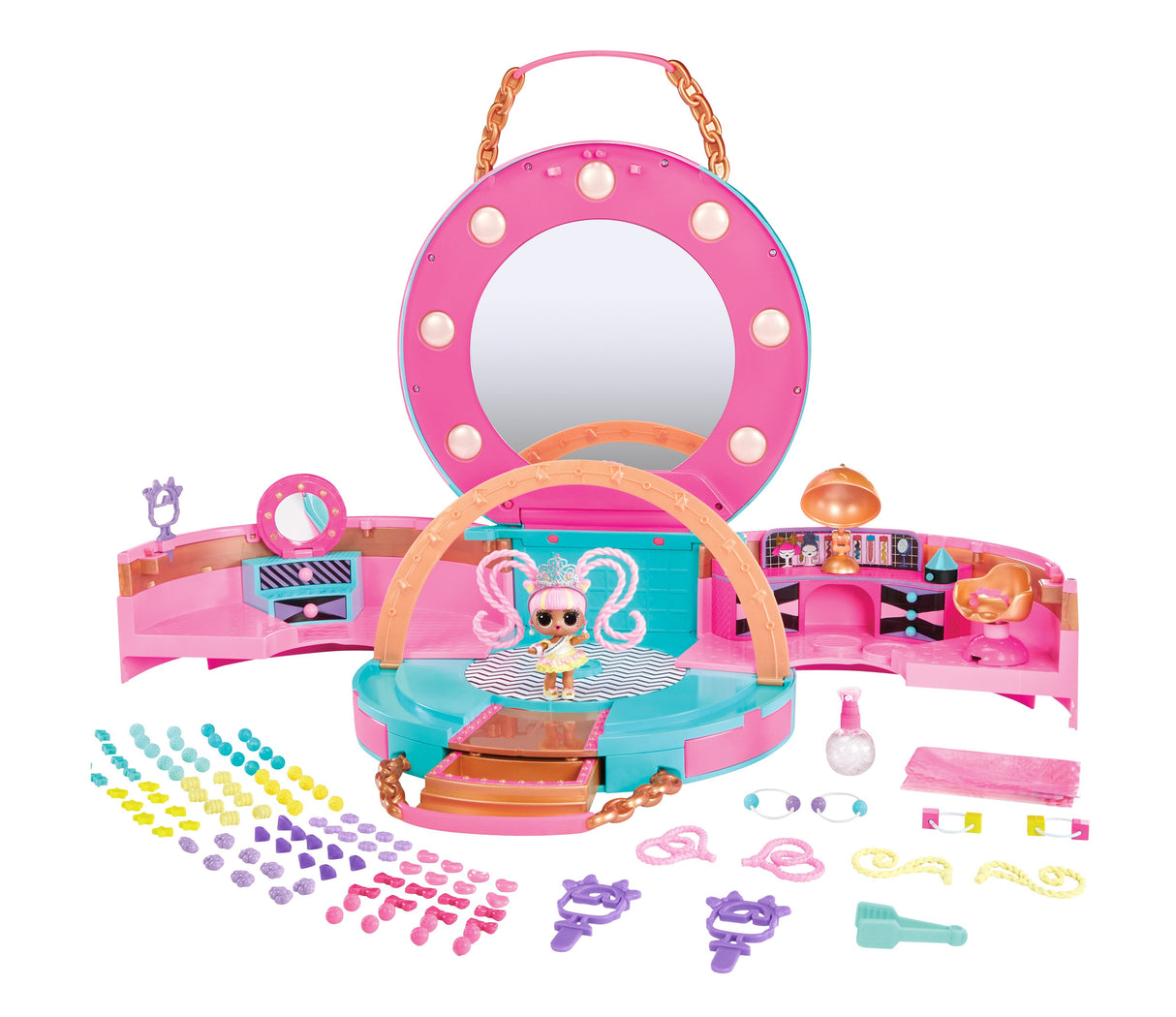 Muñeca  Mga Entertainment L.O.L. Surprise Hair Beads Salon 120995-Euc