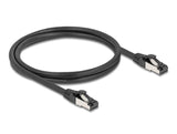 Cable Delock Rj45 De Red Cat.8.1 S/Ftp 1 M Bis 40 Gbps Negro
