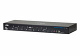 Aten Desktop Kvm 8-Port Usb Dvi Dual Link Kvm Switch With Au Conmutador Kvm De Tipo Usb De 8 Puertos Con Interfaz Dvi Dual Link Y Transmisión Del Sonido
