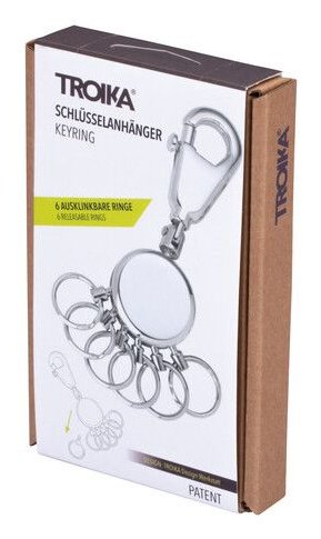 Llavero Troika Patent De Anilla Plata