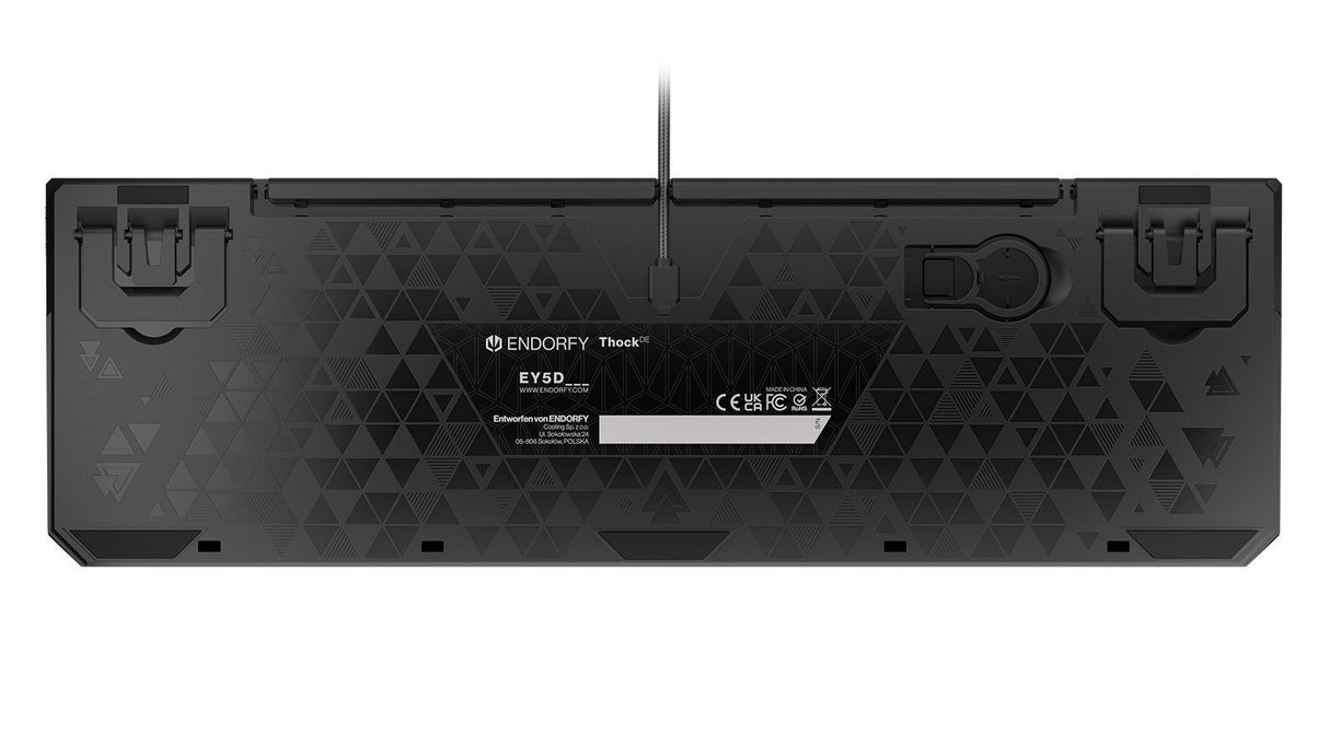 Teclado Alemán Endorfy Thock Usb Qwertz Negro