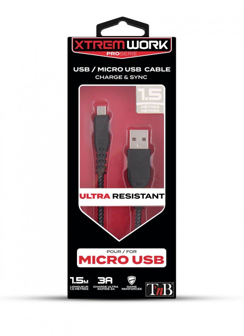 Câble Usb A Vers Micro-Usb Xtremwork - 1.5m