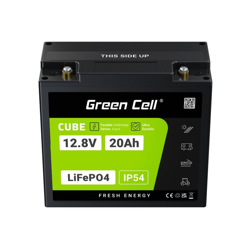 Green Cell Lfpgc12v20ah Batería Para Sistema Ups Fosfato De Hierro-Litio (Lifepo4) 12,8 V 20 Ah