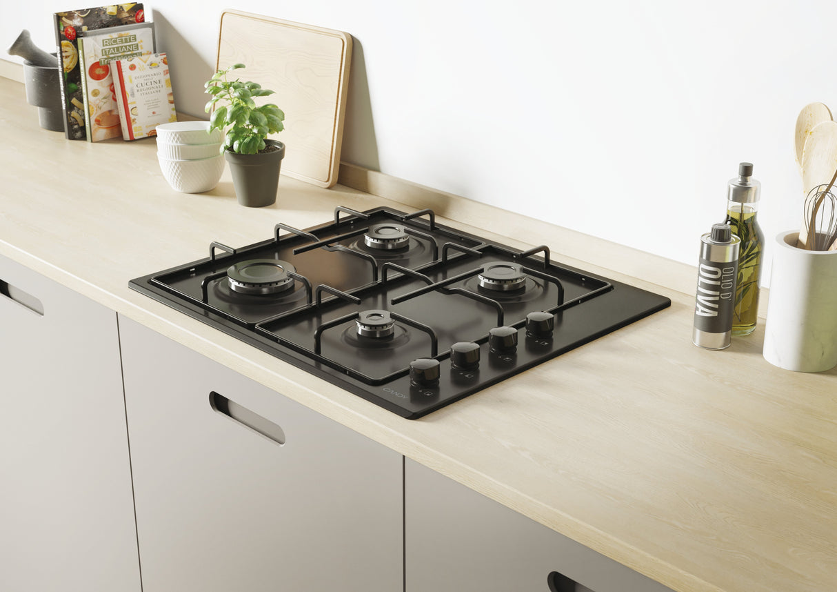 EAN 8016361966932 - Candy Idea CHW6LBB Negro Integrado 60 cm Encimera de gas 4 zona(s) imagen 4