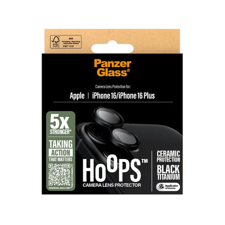 EAN 5715685002984 - PanzerGlass ® Hoops® Ceramic Camera Lens Protector iPhone 16 | 16 Plus Protector de pantalla Apple 1 piez imagen 3