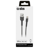 Cable Datos/ Carga Sbs Usb 2.0 - Lightning C-89 Negro Para Iphone