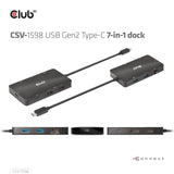 EAN 8719214472528 - CLUB3D CSV-1598 base para portátil y replicador de puertos USB 3.2 Gen 2 (3.1 Gen 2) Type-C Negro imagen 12